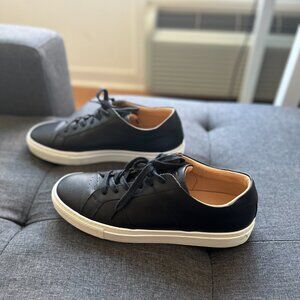 Greats Brooklyn The Reign Black Fine Italian leather sneakers Size 11.5